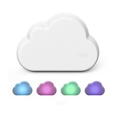 PURE ENRICHMENT<sup>&reg;</sup> Cloud Cool Mist Humidifier - Help your child breathe easier and get a more restful night’s sleep with the PureBaby Cloud Ultrasonic Cool Mist Humidifier. The 1.8L capacity gives instant dry air relief and the soft glow night light has different color options.